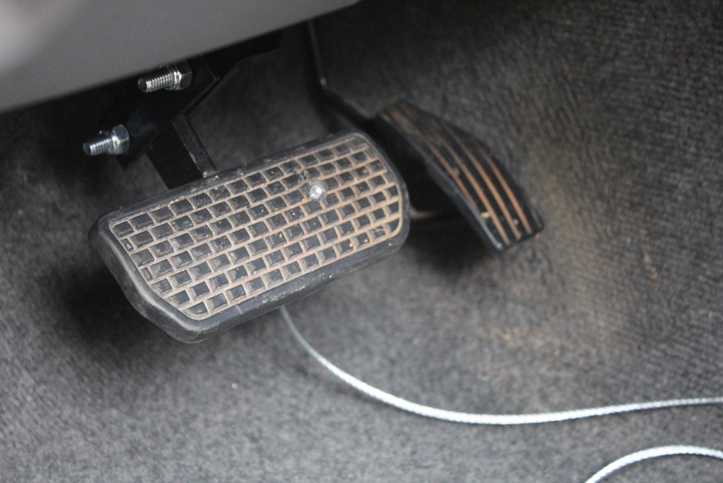 Installing the BEST BRAKE on the drivers / students side of the vehicle.